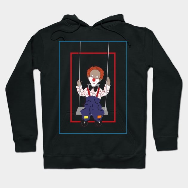 Swinging Clown Hoodie by BeckyDoyon